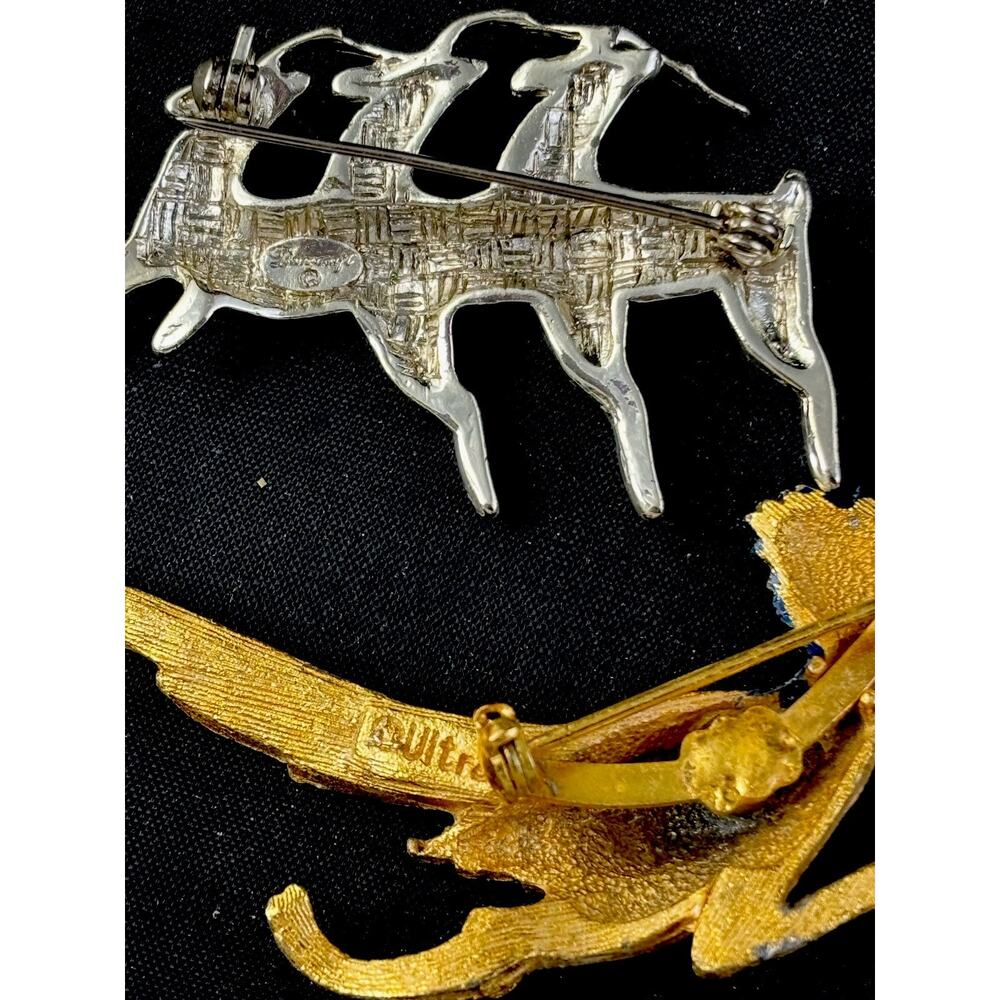 VTG Animal Brooch Pin Lot 22 Piece Estate Collection Signed JJ ULTRA SAC MONET+ - Picture 14 of 16